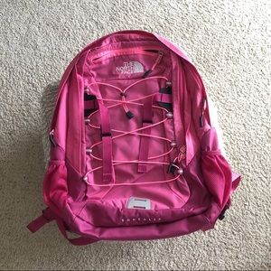 The North face bubblegum pink Borealis backpack